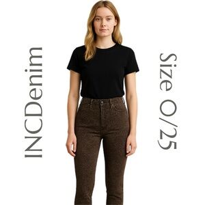 INCDenim - Animal Print Skinny Jeans - Size 6/28